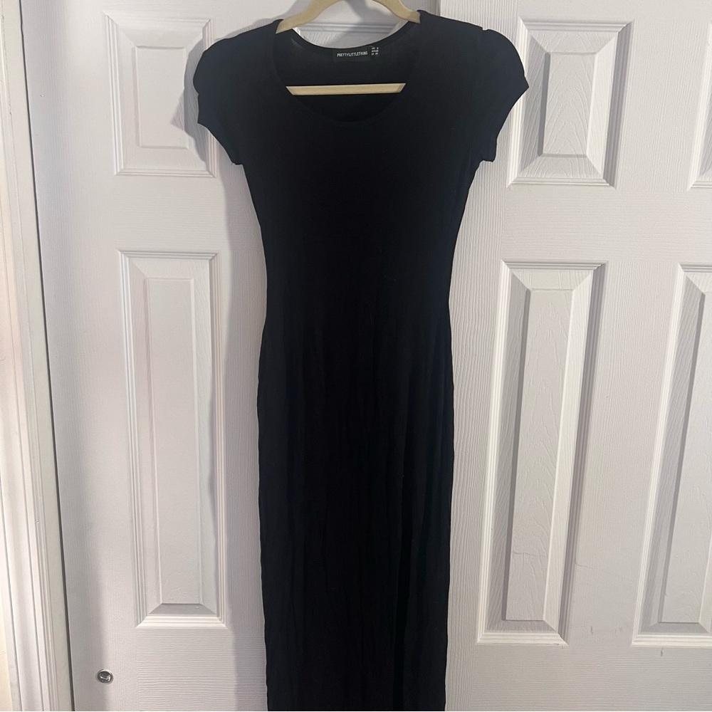 PrettyLittleThing Black Maxi Dress